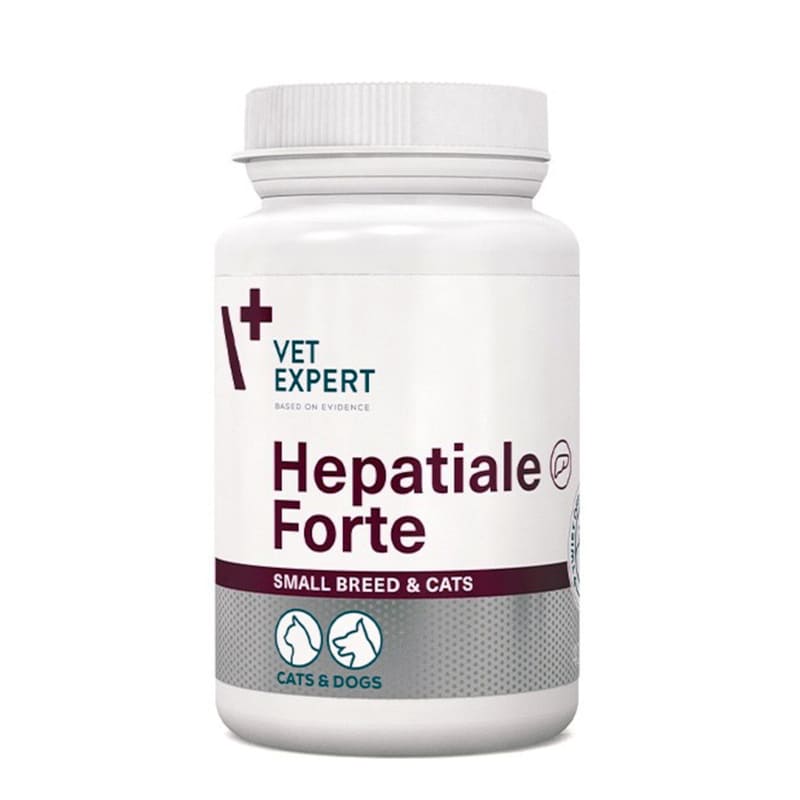 VetExpert Hepatiale Forte Small kapsulas aknu veselībai maziem suņiem un kaķiem 170mg N40
